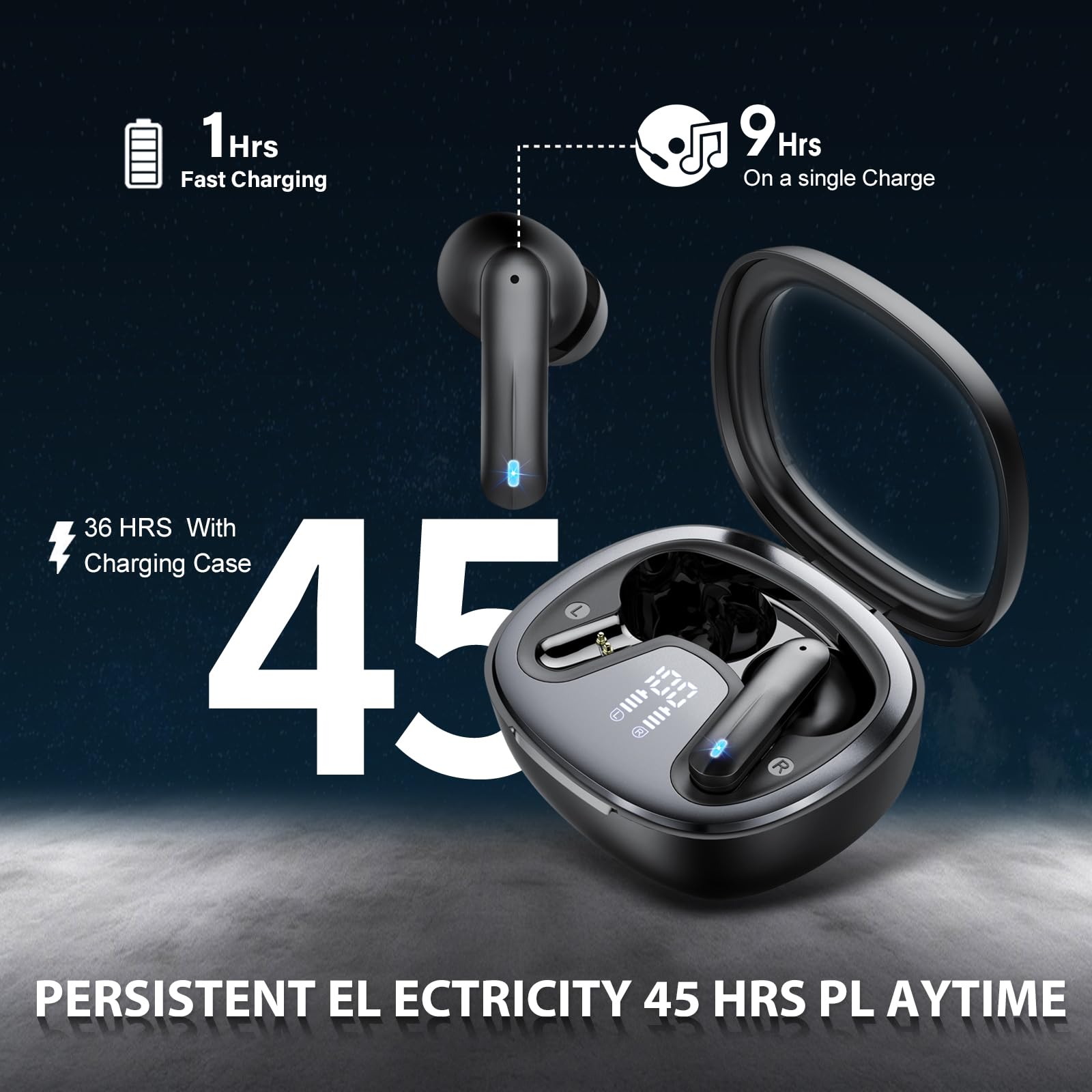 AOSRAU earbuds IP7 waterproof coating suits sweat and rain