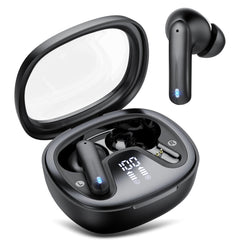 AOSRAU wireless earbuds front view for everyday listening and comfort