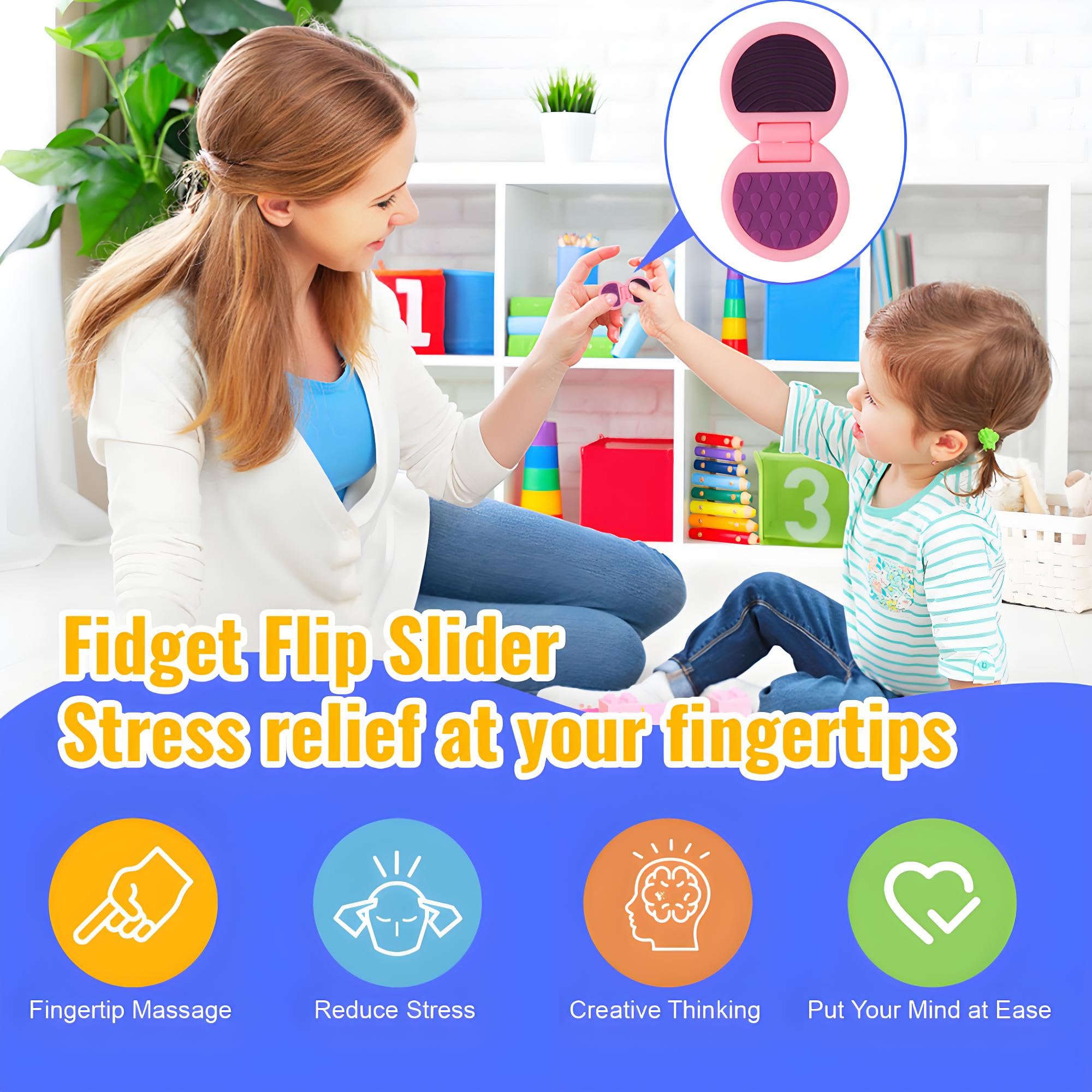 AOSTEONG fidget-colorful-classroom-toy bright and engaging for students