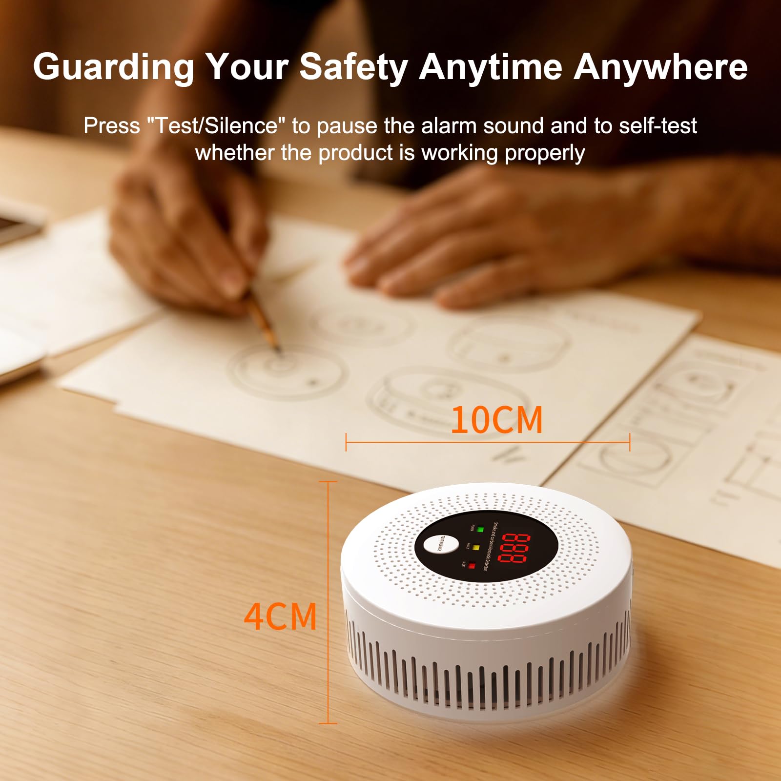 AOTIQUAL detector with robust build supports reliable home protection.