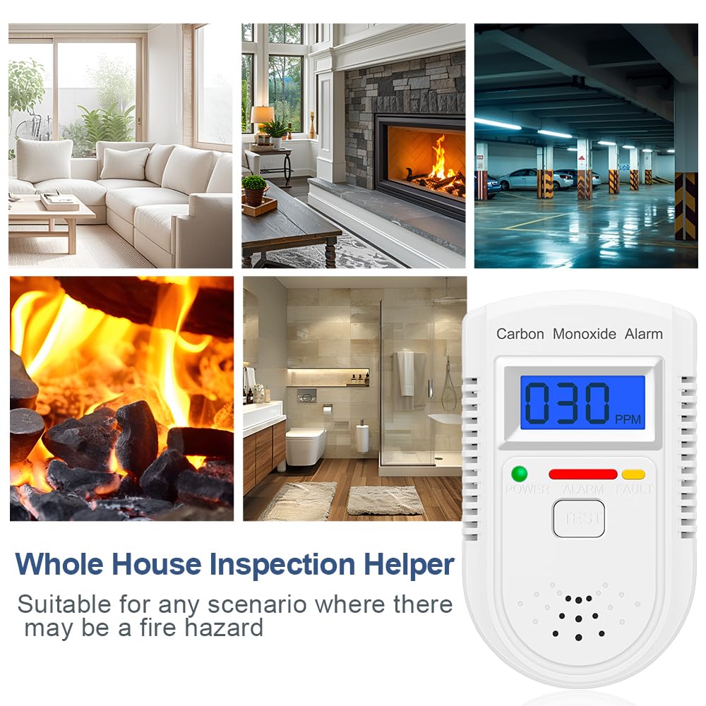AOTIQUAL travel-friendly CO detector stays ready for hotels and road trips