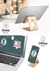 Aoviho Desk Phone Stand rose gold finish adds sleek workspace style