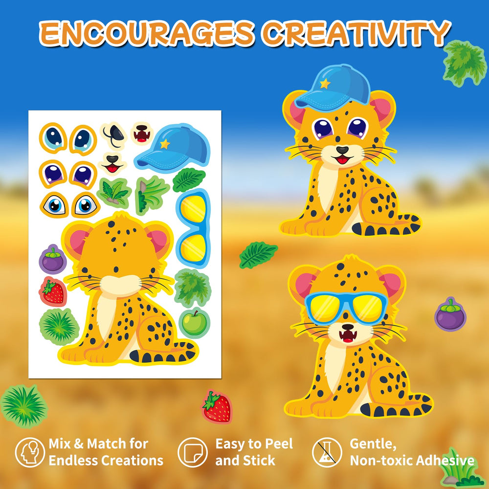 Aowplc 8.3x6 inch sticker sheets designed for kid-friendly crafting