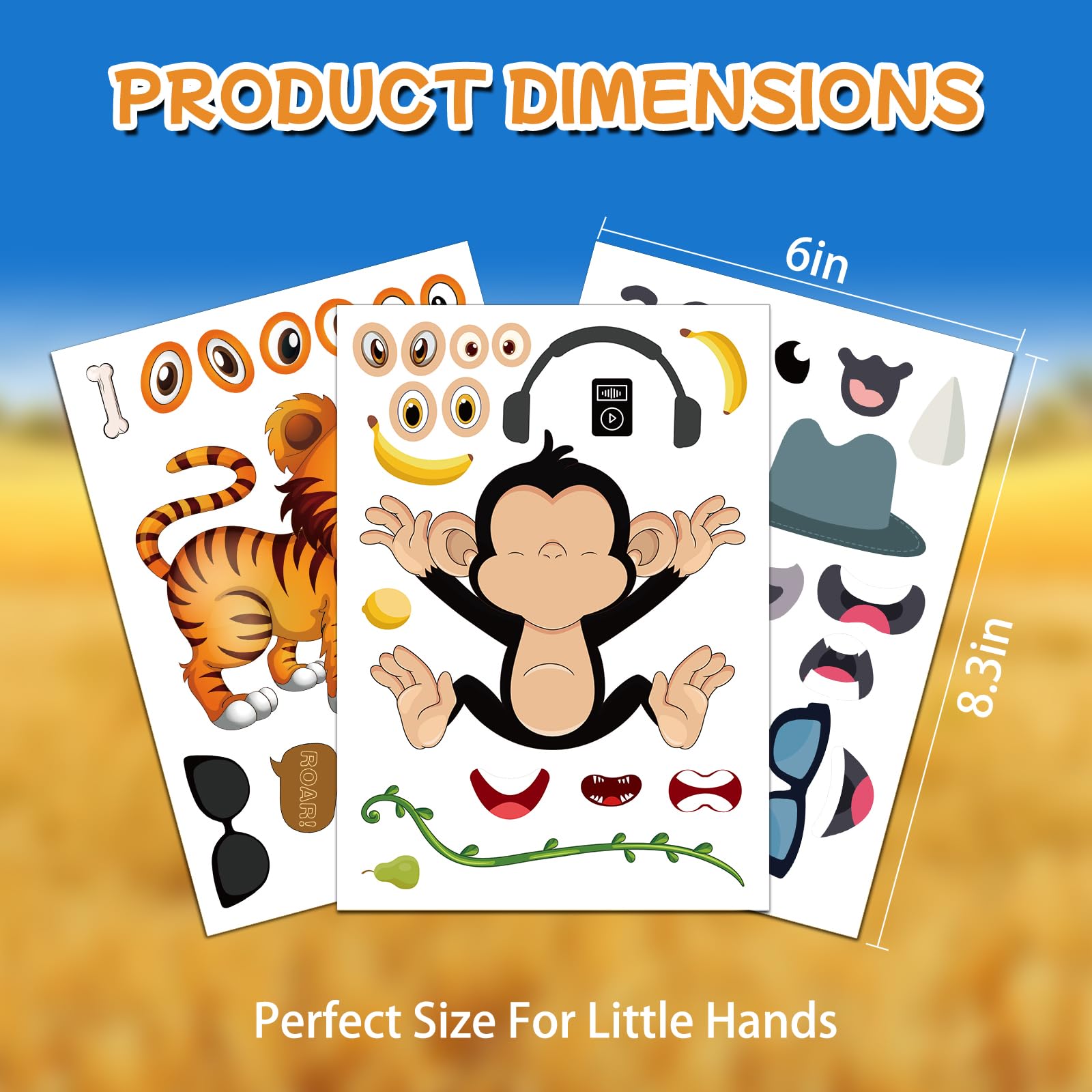 Aowplc Waterproof stickers withstand daily play and activities