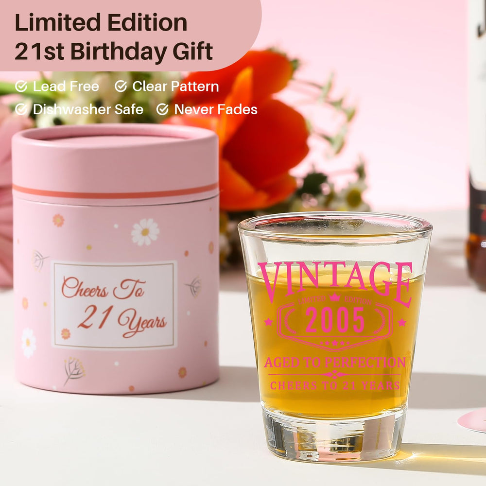 AOZITA old-fashioned shot glass offers clarity for bourbon, scotch, cognac