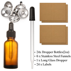 AOZITA stainless steel funnels help cleanly fill bottles without mixing.