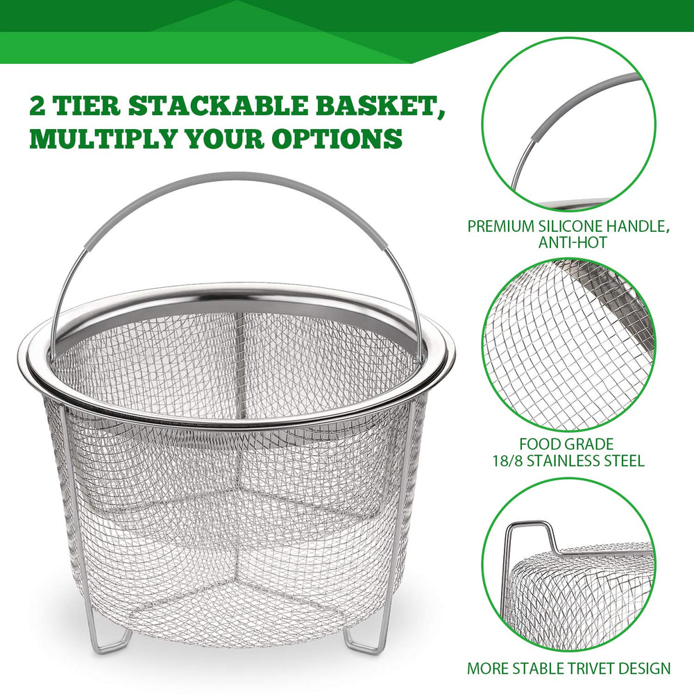 AOZITA bottom basket, spacious for vegetables and seafood