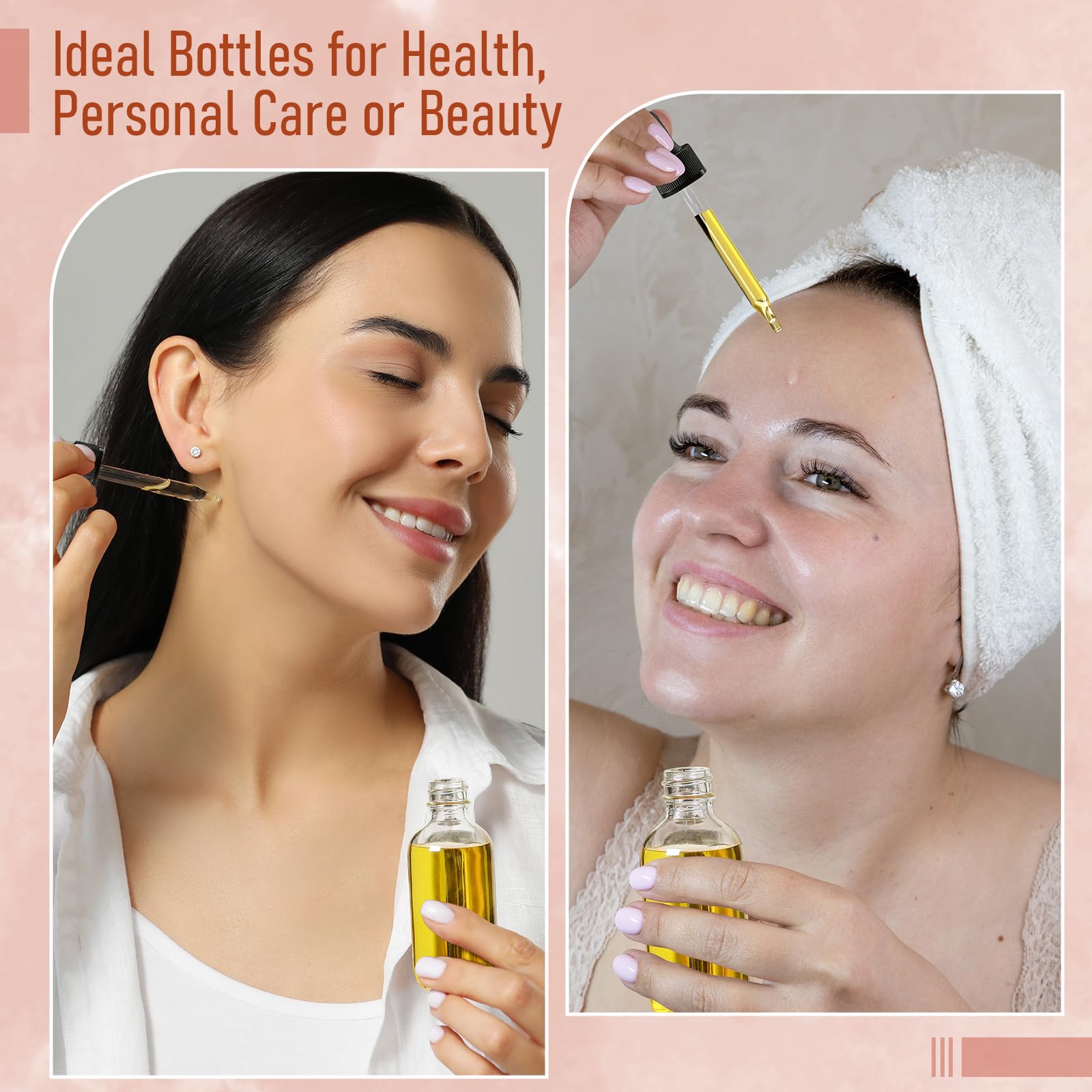 AOZITA top-view image highlighting thick clear glass bottle quality