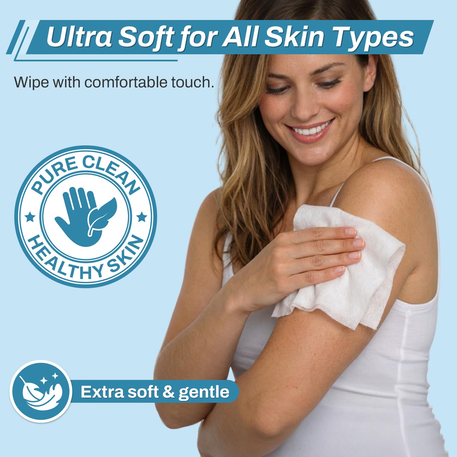 AOZITA Aloe Vera and Vitamin E formula provides gentle skin care.
