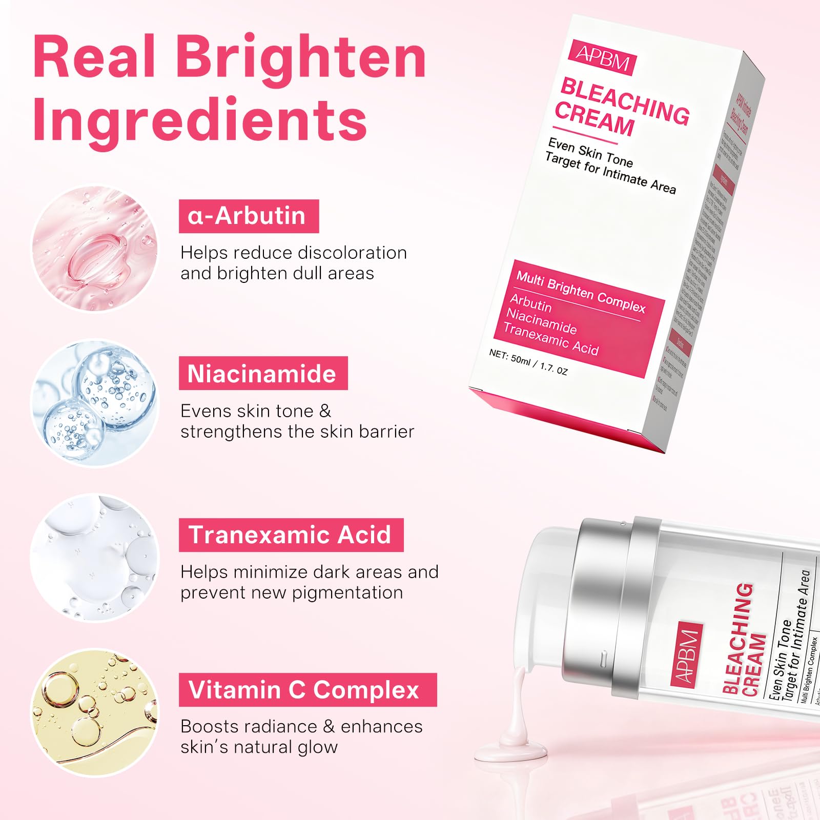 APBM Skin Lightening Cream near bikini line for gentle care