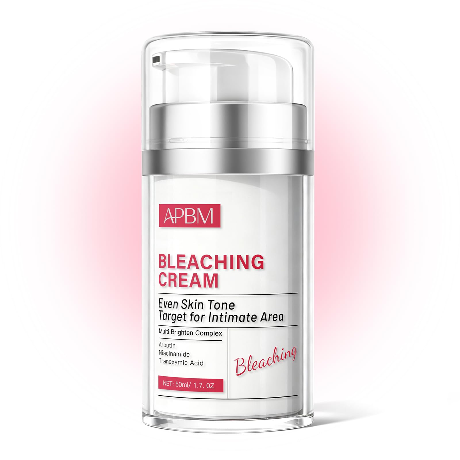 APBM Skin Lightening Cream bottle close-up for daily gentle application