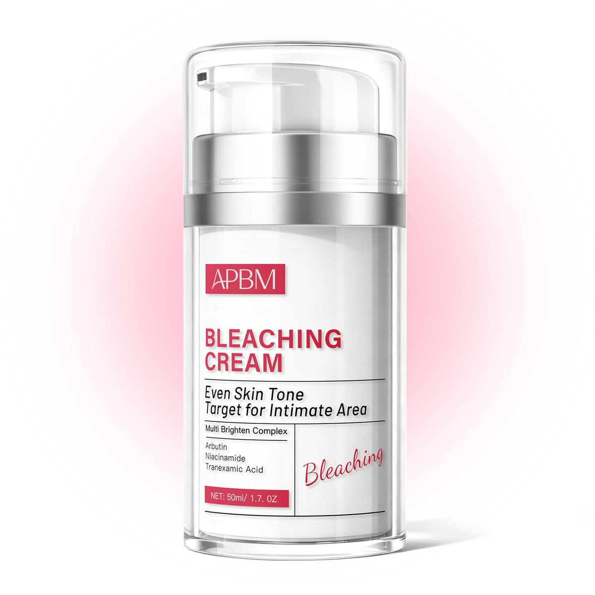 APBM Skin Lightening Cream bottle close-up for daily gentle application