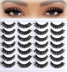 APCYUST mink lashes 14-pair cateye for subtle daily glamour and eye definition.