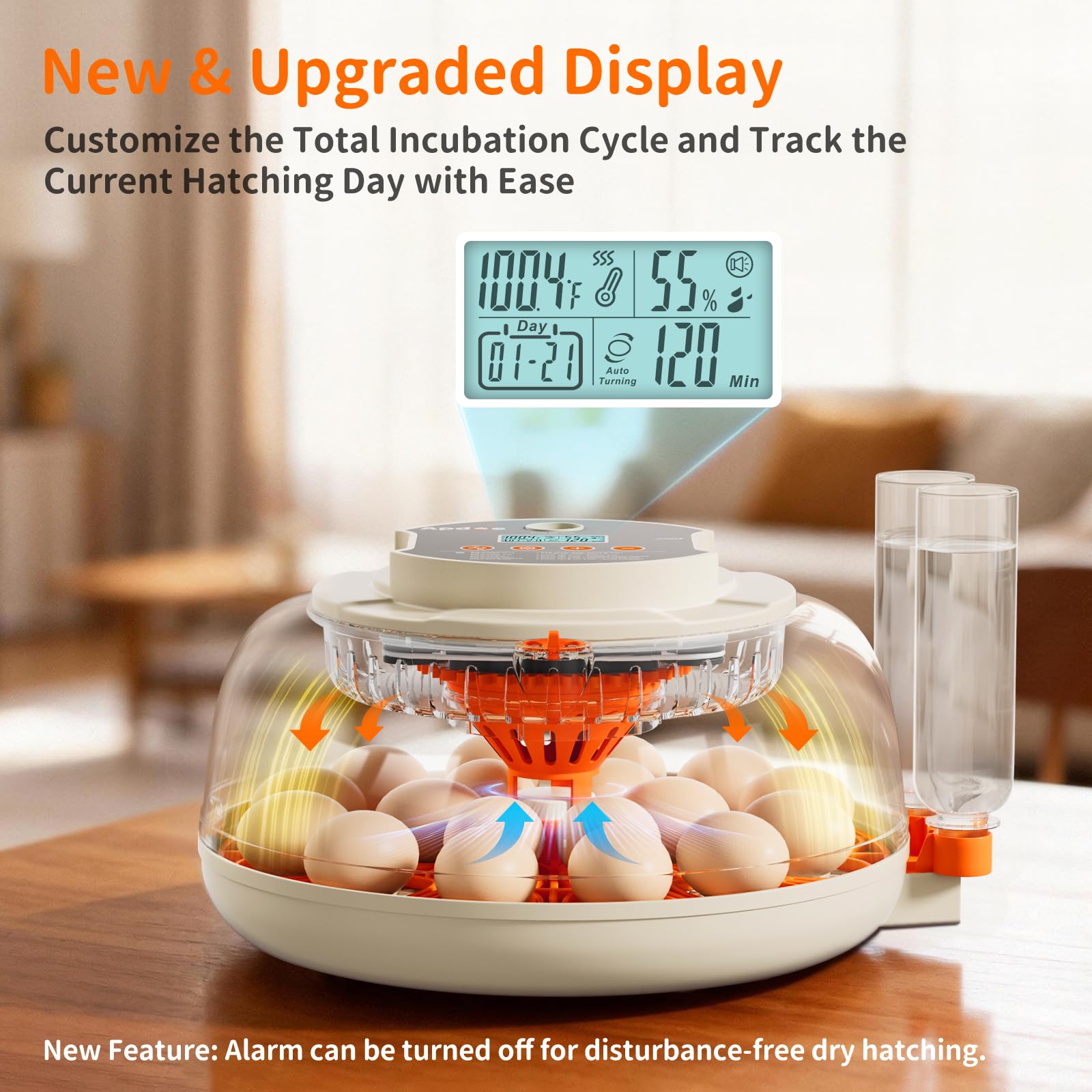 APDOE automatic turning intervals tailor hatch care to each species