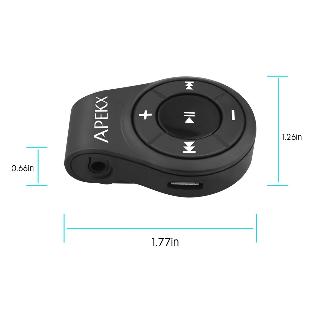 APEKX Clip wireless receiver compatible with multiple devices.