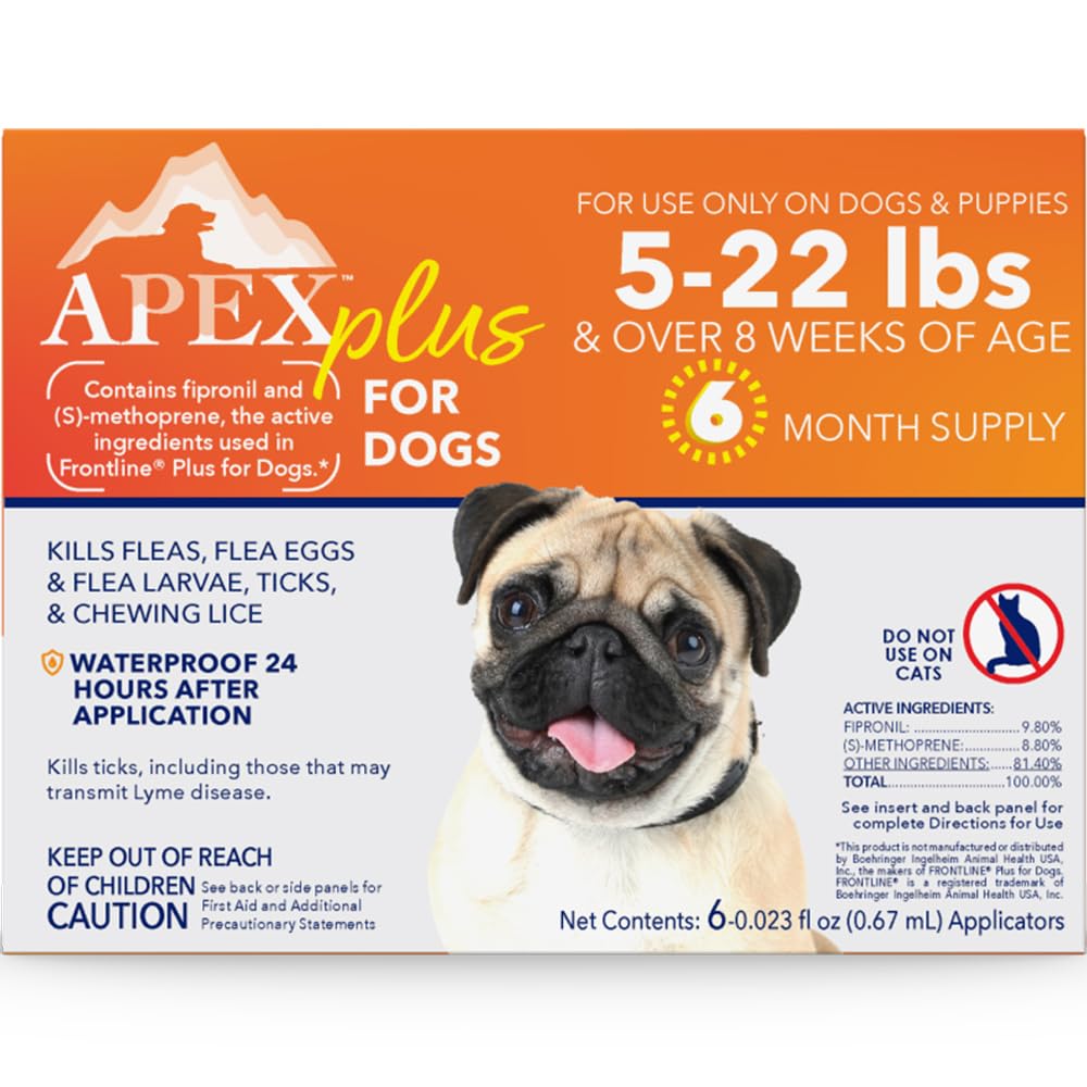 APEX Plus small-dog application demonstrates easy topical use for month-long protection.