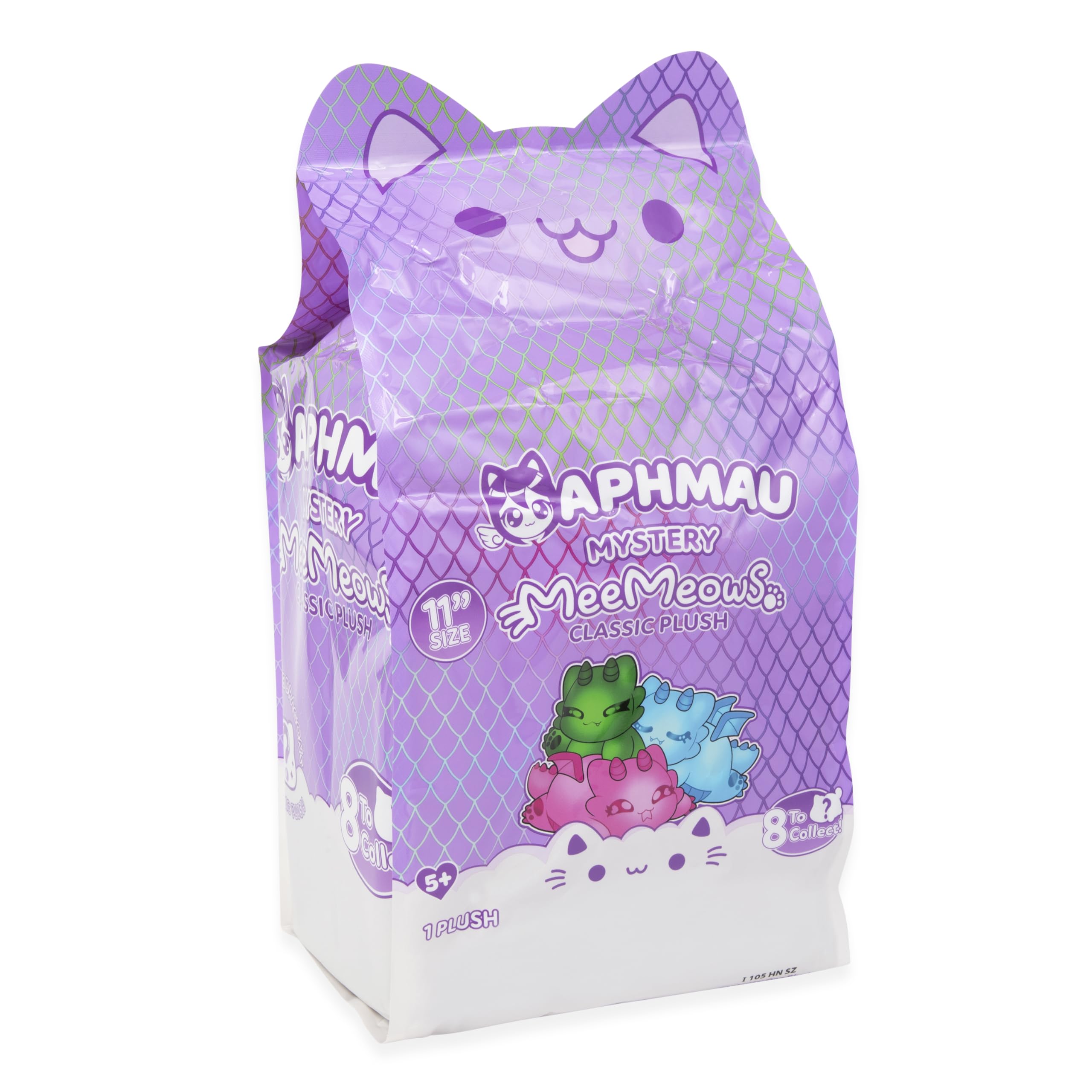 Aphmau MeeMeows rose quartz dragon plush features rosy hues ideal for gifting.