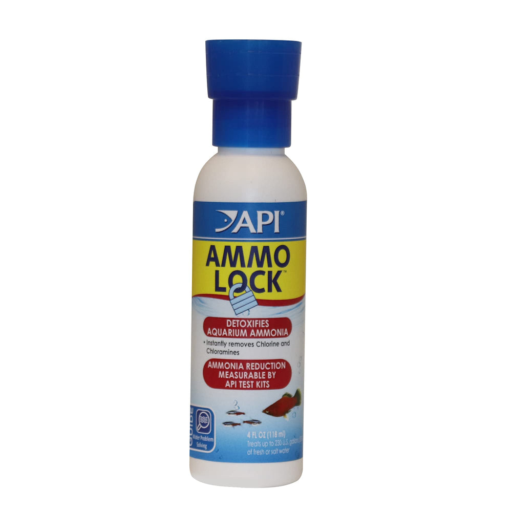 API AMMO-LOCK bottle front view detoxifies ammonia for safer fish.