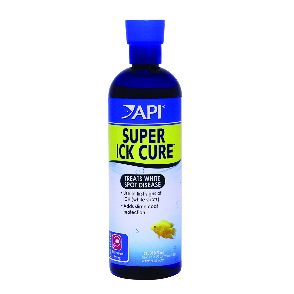 API Liquid Super ICK Cure bottle front for quick ich treatment in aquariums.