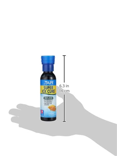 API LIQUID SUPER ICK CURE water discoloration may clear with activated carbon.