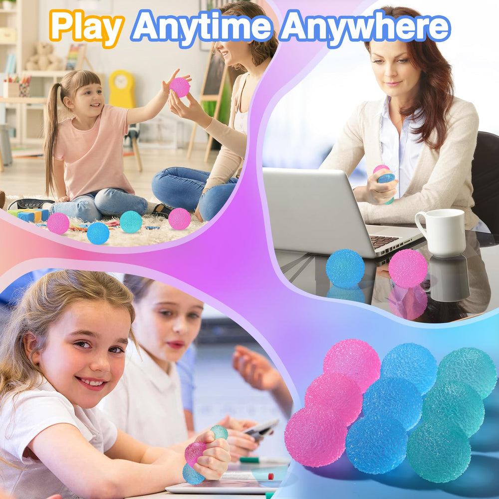 APLIST textured mini stress ball classroom prize setup evokes fun rewards