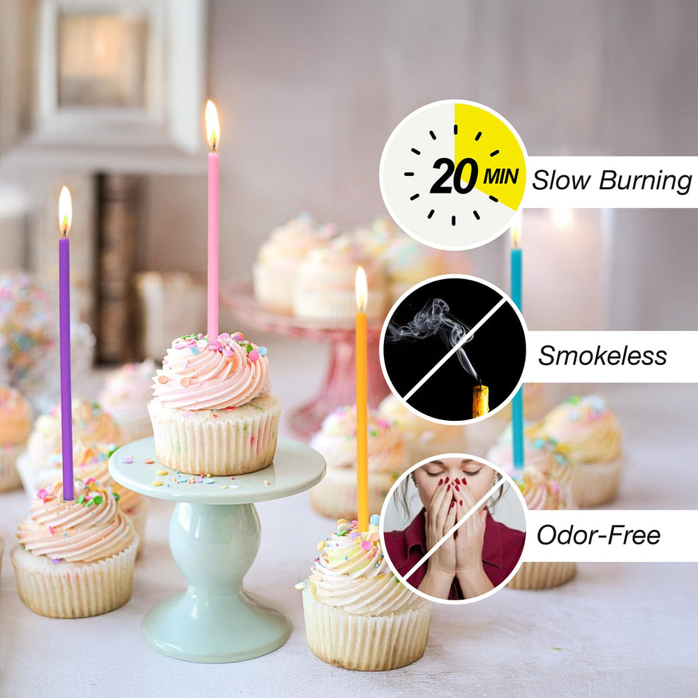 Apluselection colorful candle colors palette for party themes