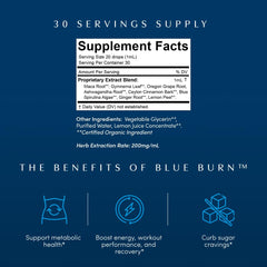 Apothékary Blue Burn dropper ready for easy daily intake