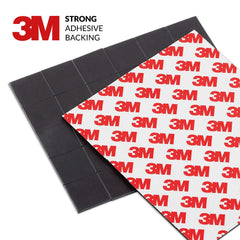 Close-up of 3M adhesive backing on a magnet square.