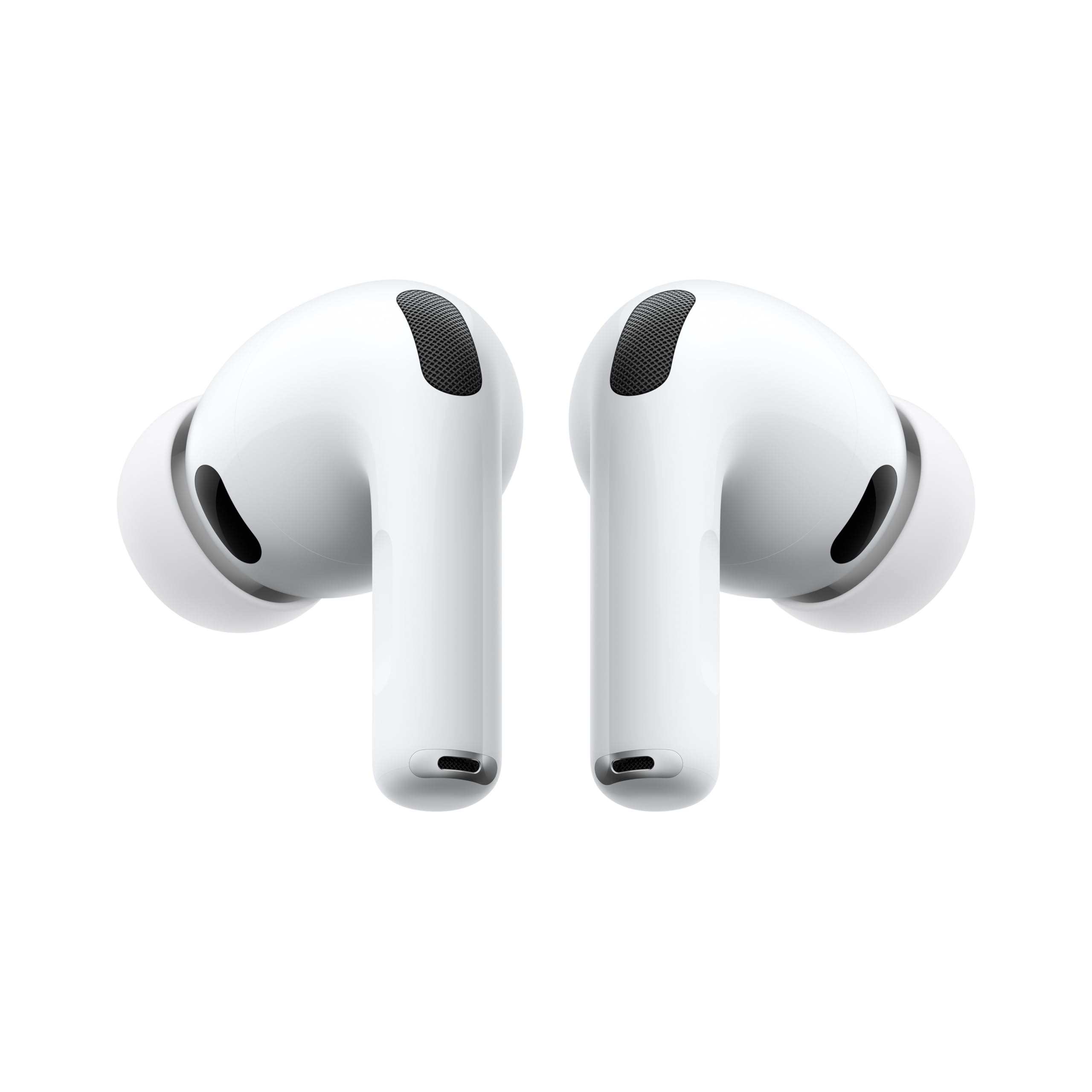Apple AirPods Pro 3 earbuds in a charging case, showcasing sleek design and portability.