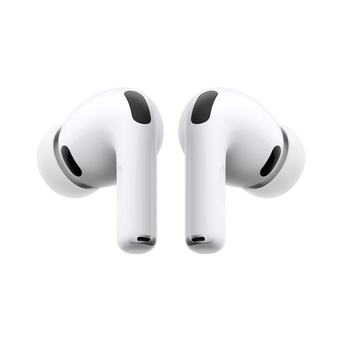 Apple AirPods Pro 3 earbuds in a charging case, showcasing sleek design and portability.