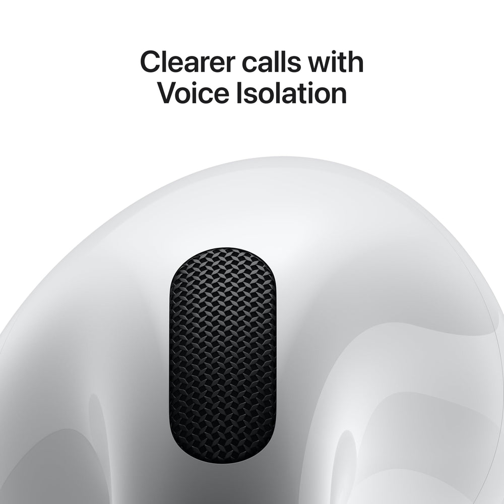 Apple AirPods 4 H2 chip enhances audio processing and clarity.