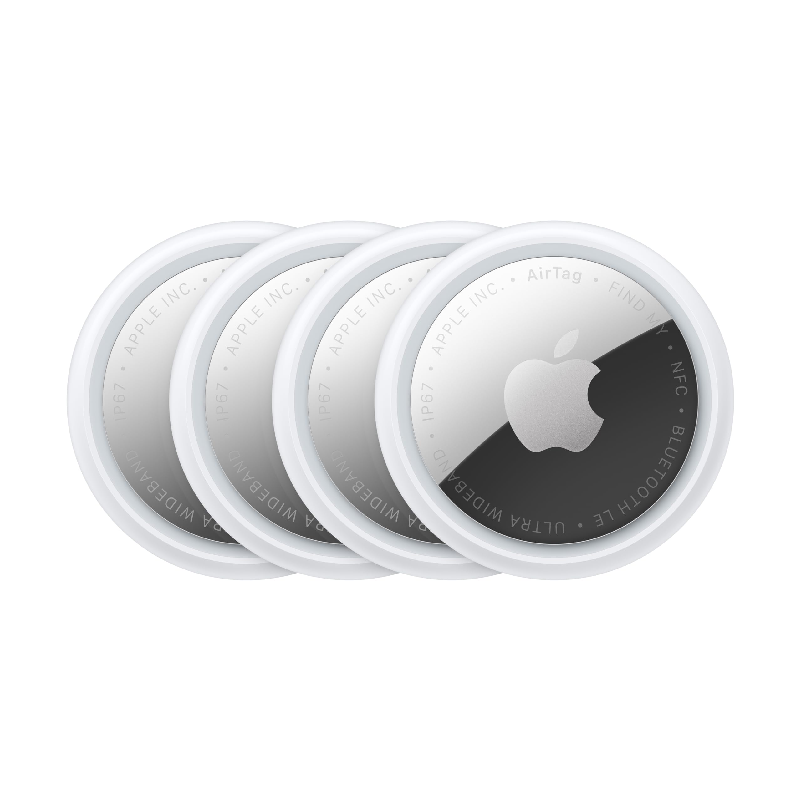 Apple AirTag 2nd Gen attached to keys for quick item tracking.