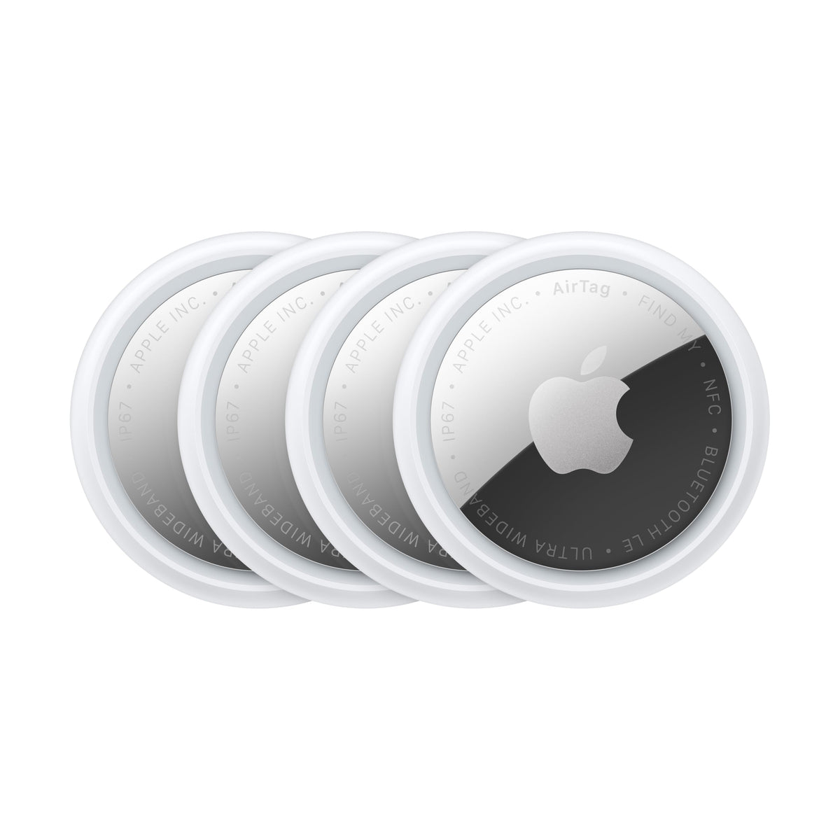 Apple AirTag 2nd Gen attached to keys for quick item tracking.