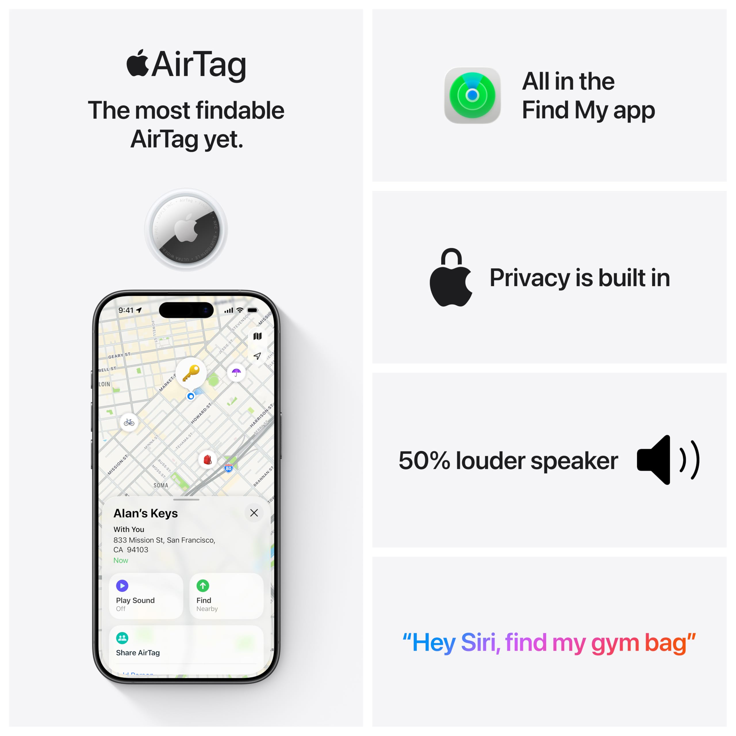 Apple AirTag battery life lasts over a year with an easy replaceable battery.