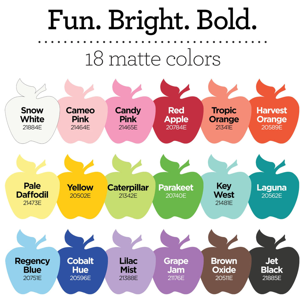 Apple Barrel matte finish colors demonstrate versatile crafting without gloss.