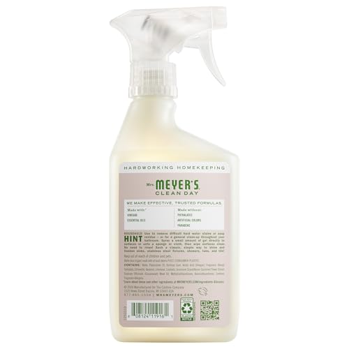 Mrs. Meyer's Apple Blossom scent shown while applying on a sink.