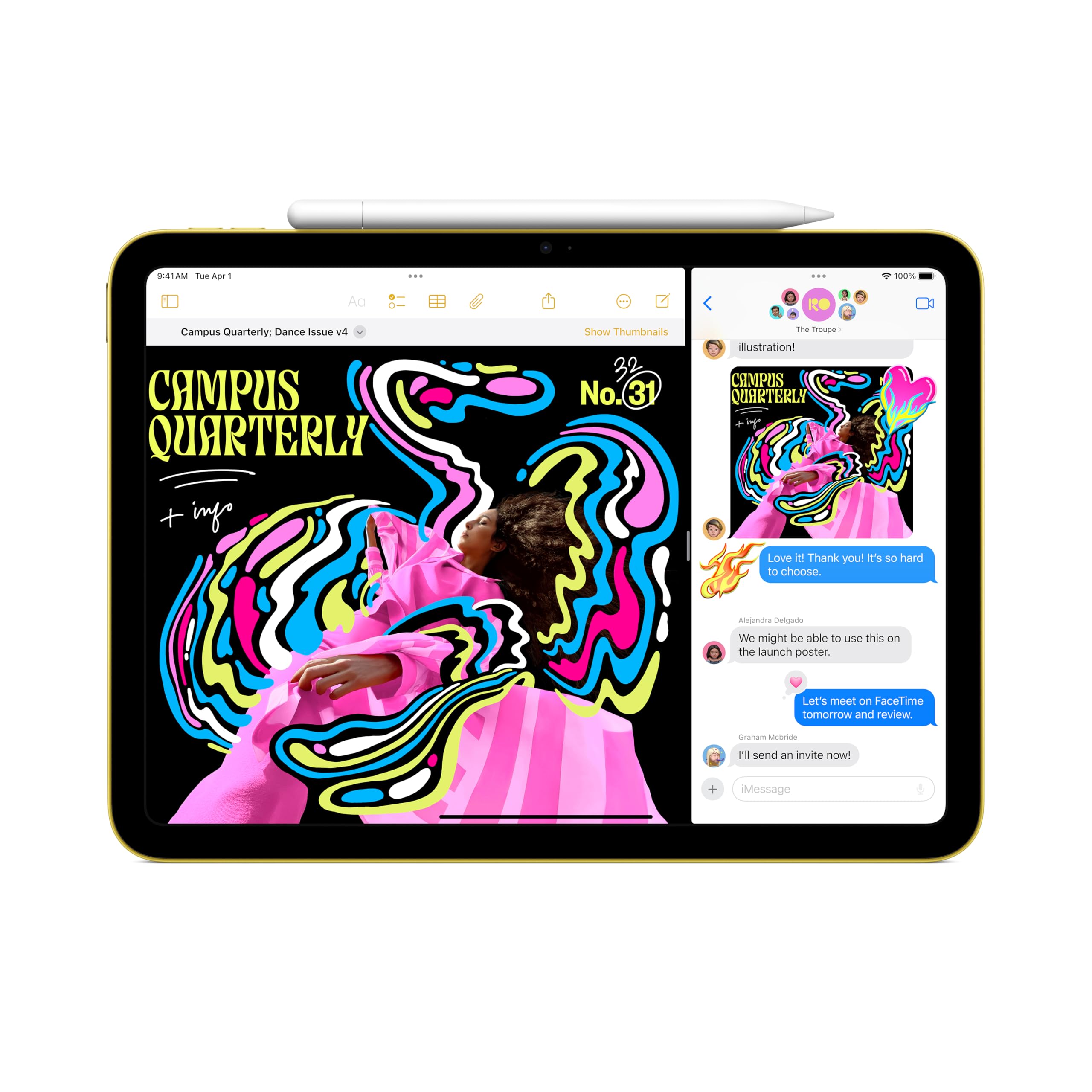 Apple iPad 11-inch with Wi-Fi 6 and 5G for reliable connectivity on the go