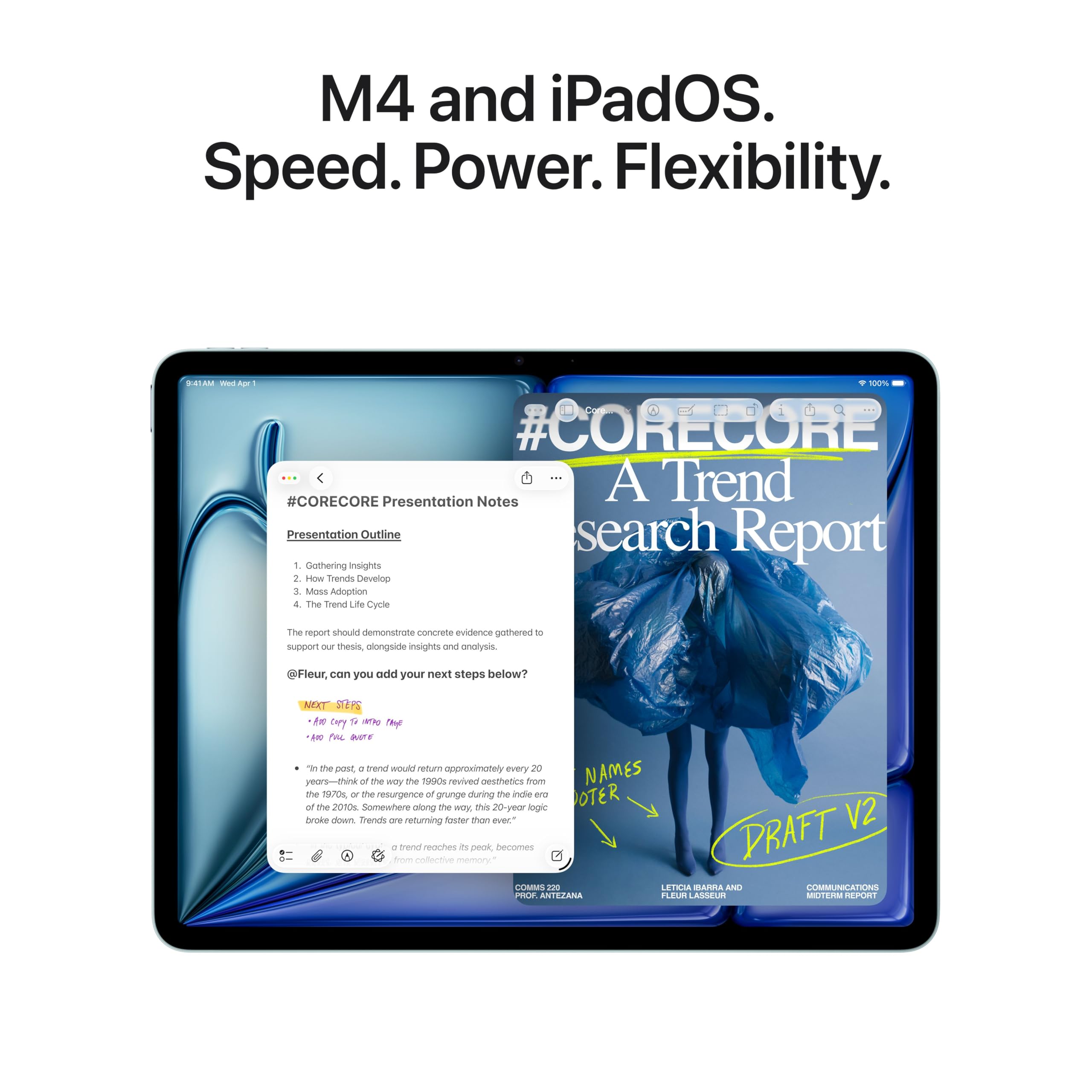 Apple iPad Air 11-inch back camera perfect for documents and photos