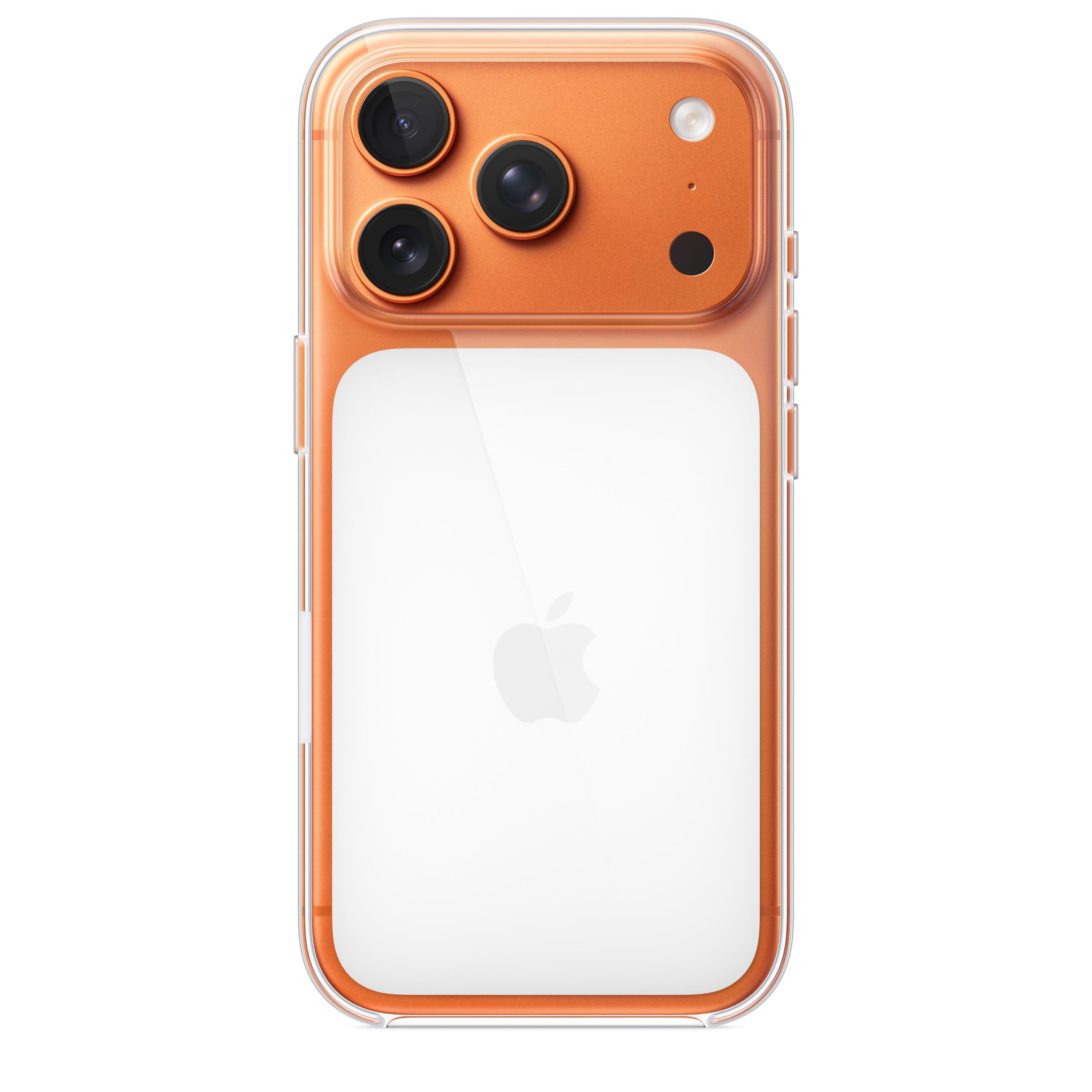 Apple iPhone 17 Pro Clear Case side view showing easy button access