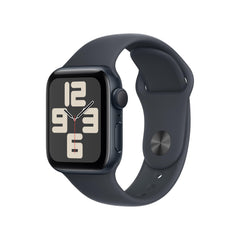 Apple Watch SE 2nd Gen midnight aluminum case with band—sleek daily wear