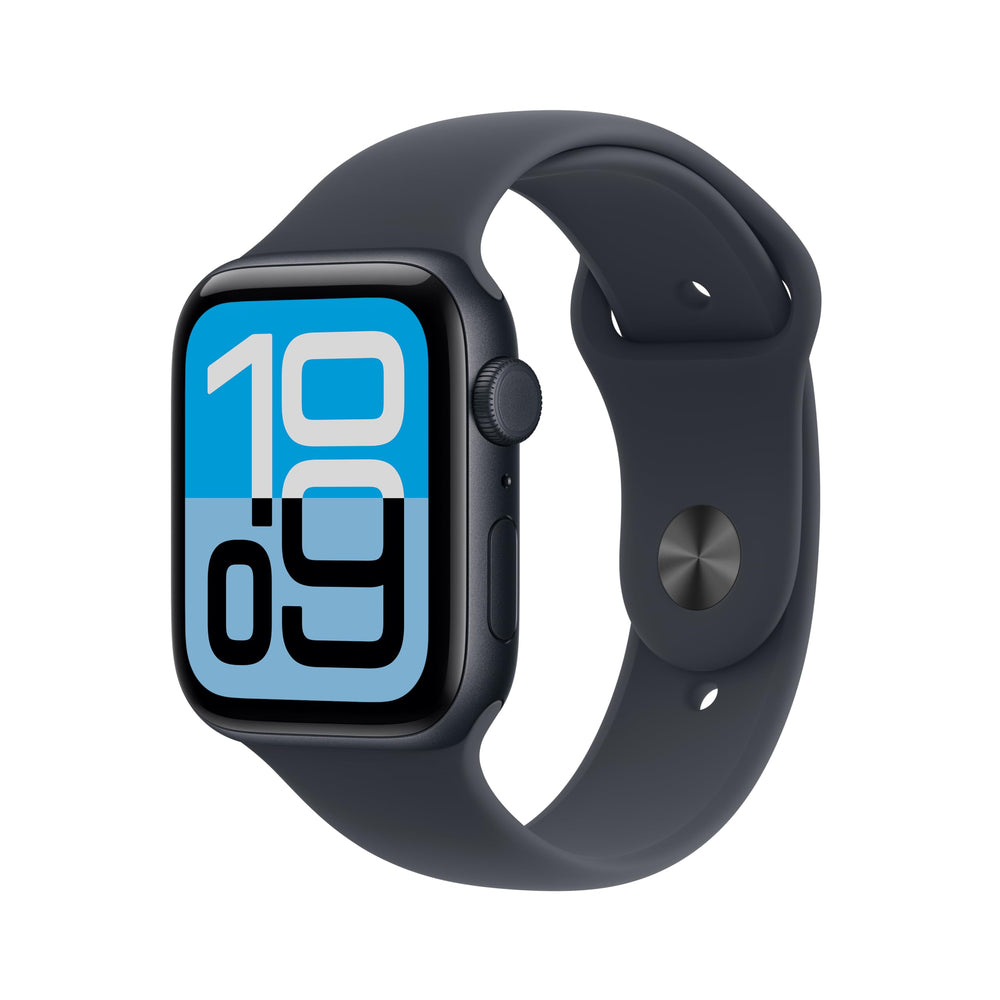 Apple Watch SE 3 in midnight aluminum case worn daily for versatile use