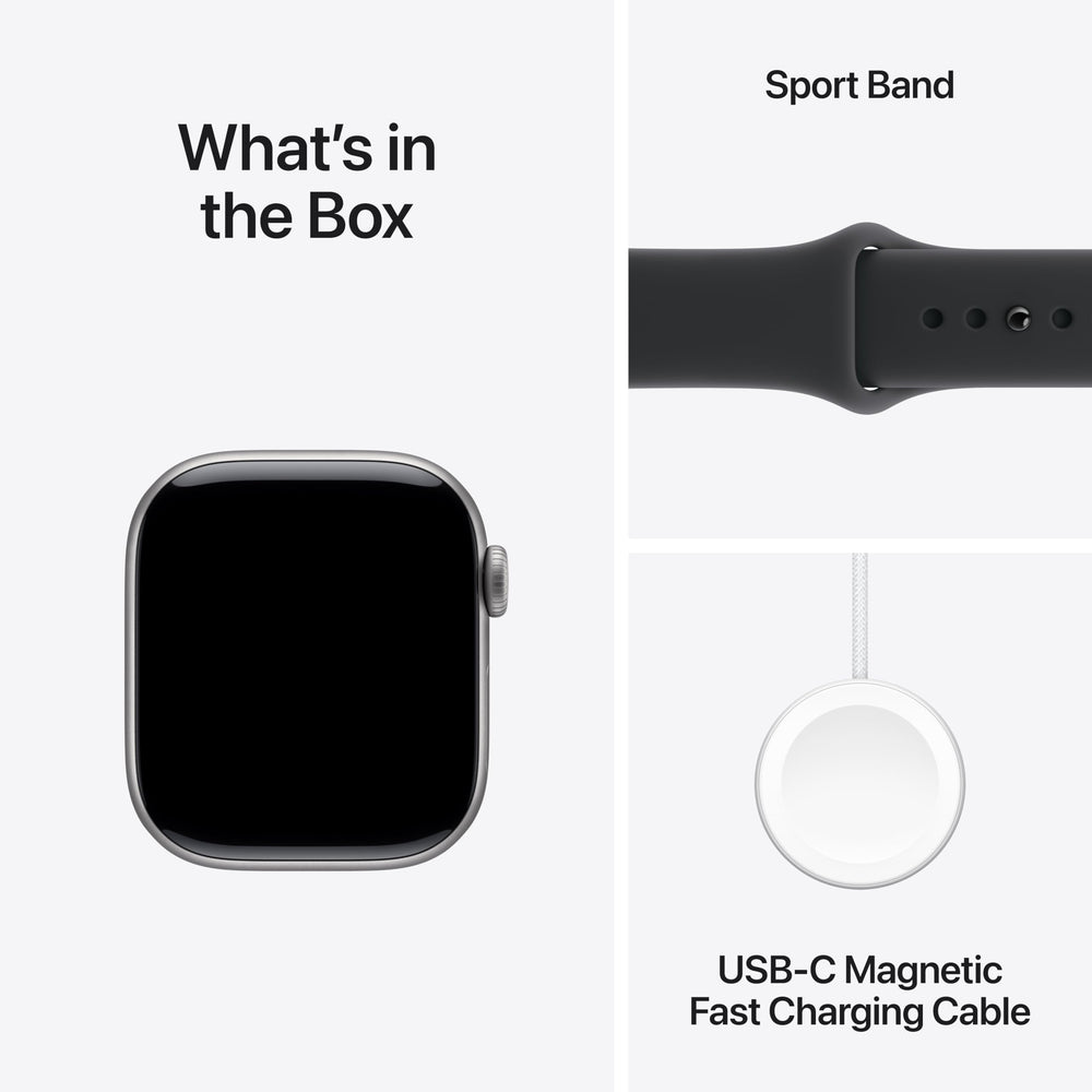 Always-on display on Apple Watch Series 11 keeps time and alerts visible.