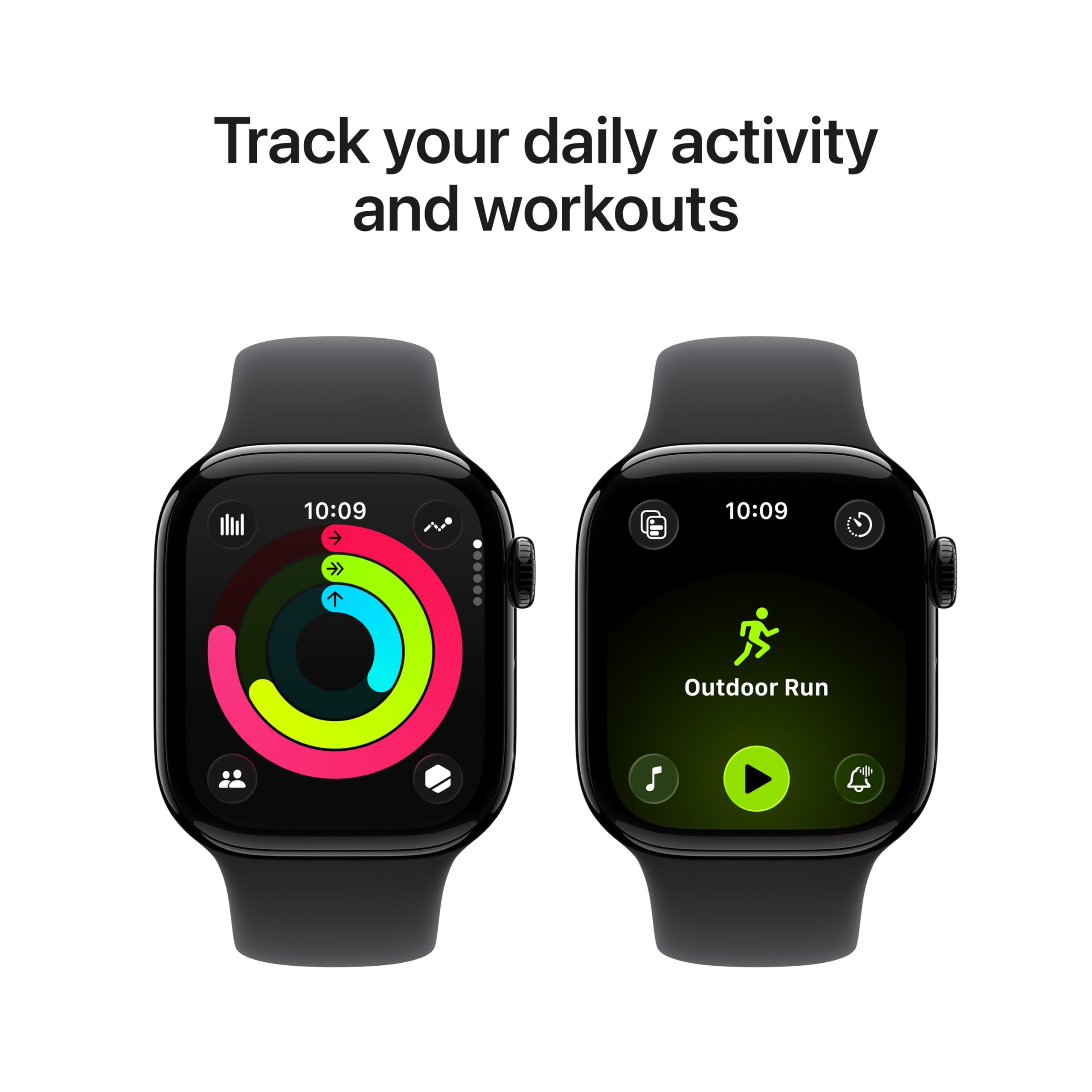 Apple Watch Series 11 display with Always-On clarity for quick glances.