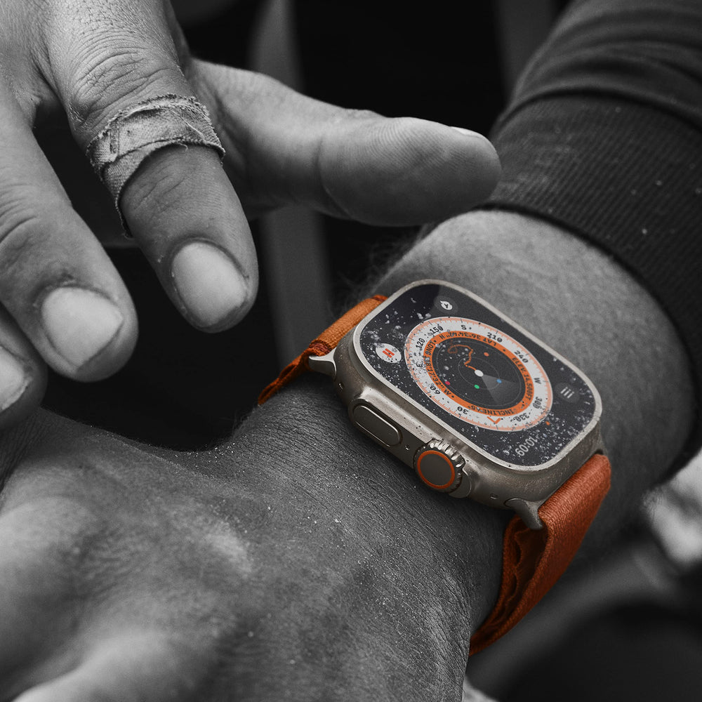 Apple Watch Ultra action button for quick control.