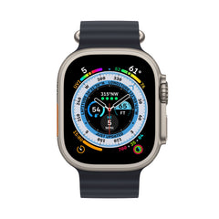 Apple Watch Ultra Midnight Ocean Band offers secure comfort.