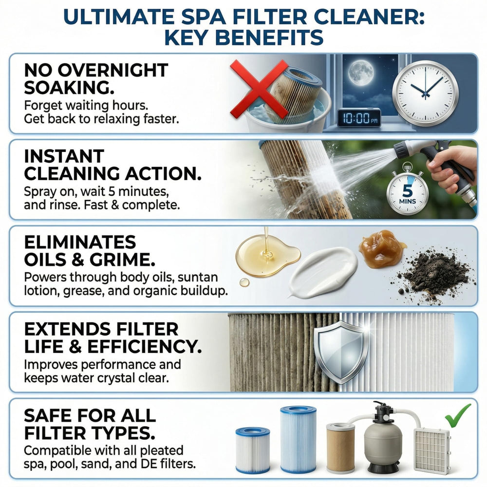 Application of Black Diamond cleaner on a pleated filter cartridge