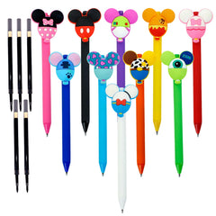 APQA mouse head ears pens set, playful desk decor and smooth writing.