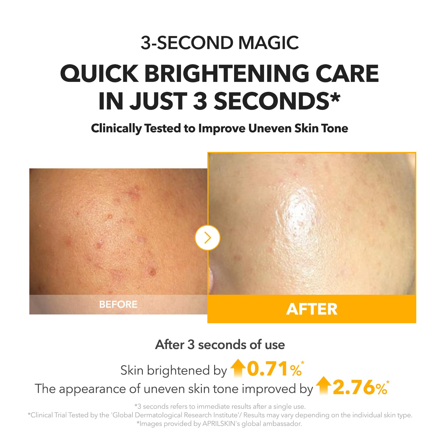 APRILSKIN A.C.E Serum application glide demonstrates fast, non-sticky absorption.