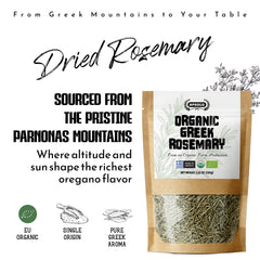 APSOGO rosemary leaves in a resealable pouch for lasting freshness in your kitchen.