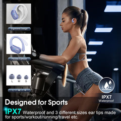 Aptkdoe earbuds IPX7 waterproof design withstands sweat and rain
